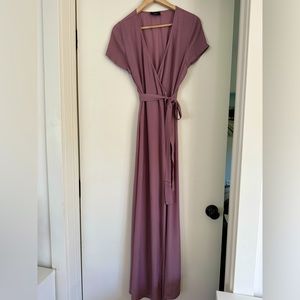 Vici Short Sleeve Wrap Maxi Dress